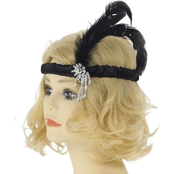 💗✨ 6PCS 1920s Great Gatsby Flapper Pink Sequin Dress & Accessories Set XL NEW - Picture 13 of 16